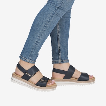 REMONTE Sandale in Blau: Vorderseite