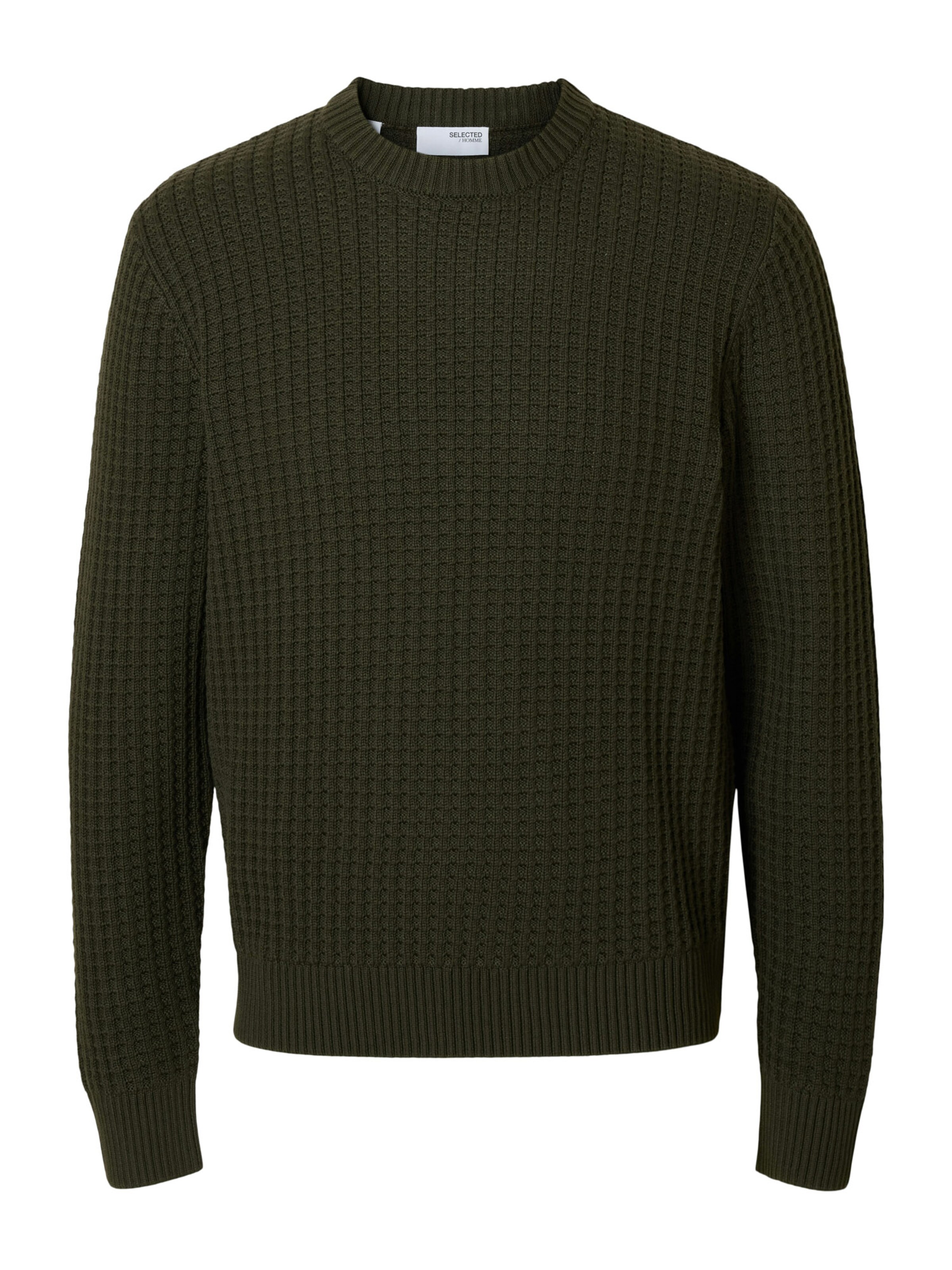 SELECTED Πουλόβερ 'SLHTom' σε πράσινο: μπροστά