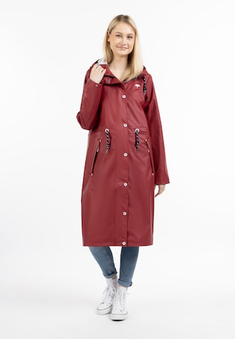 Schmuddelwedda Raincoat in Red: front