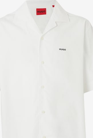 balta HUGO Patogus modelis Marškiniai 'Espino': priekis