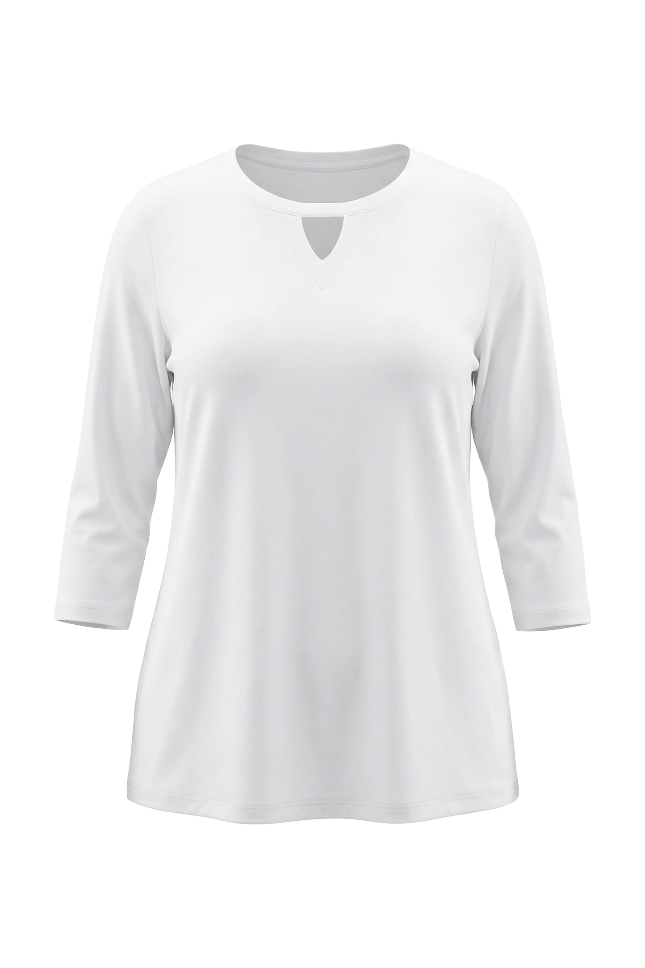 Ulla Popken Shirt in Weiß: Vorderseite