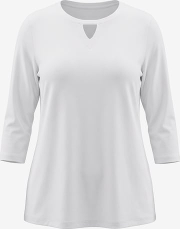 Ulla Popken Shirt in Weiß: Vorderseite
