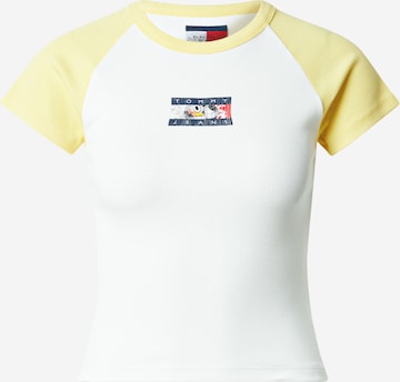 Maglietta di Tommy Jeans in giallo: frontale
