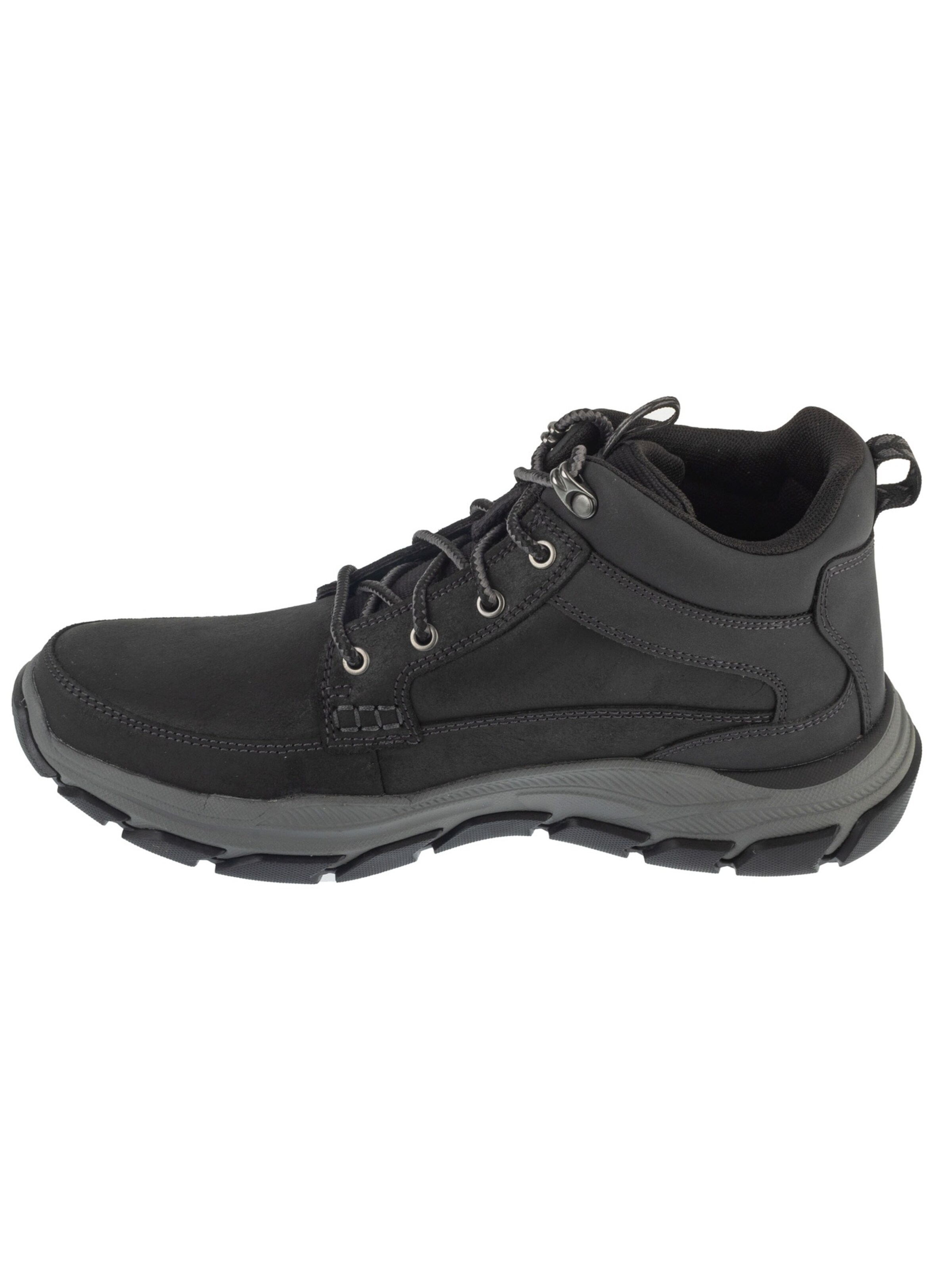 SKECHERS Lace-Up Boots 'Skechers Respected - Esmont' in Black: front