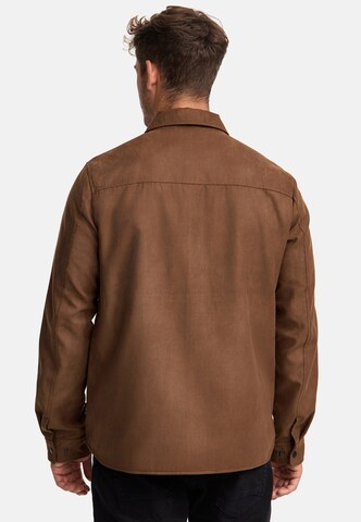 Coupe regular Chemise ' Finny ' INDICODE JEANS en marron