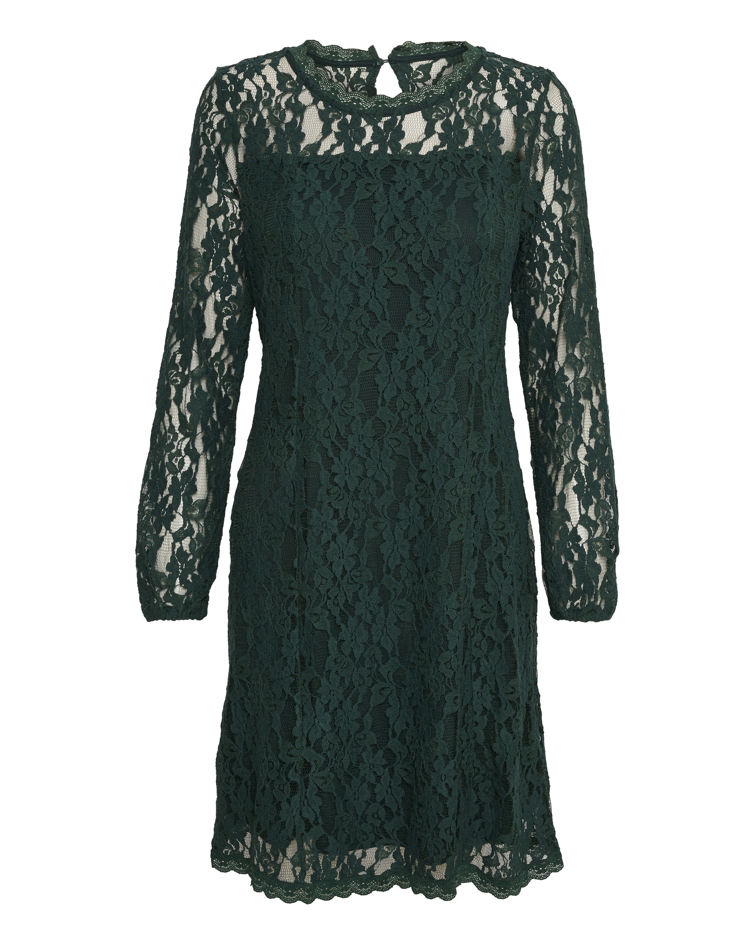 Cream Kjole 'Kit' i grøn: forside