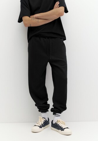 Effilé Pantalon 'STWD' Pull&Bear en noir : devant