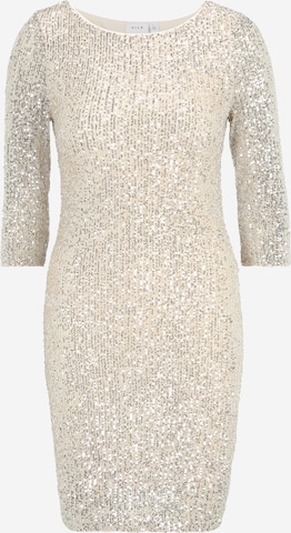 Vila Petite Dress in Beige: front