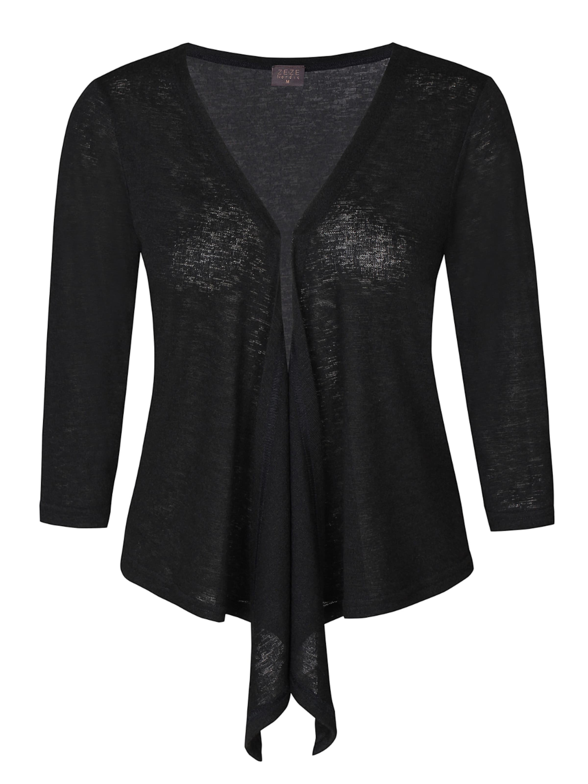 ze-ze Cardigan 'Stella 803' i sort: forside