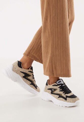 Baskets basses ' Galaxy' BRITISH KNIGHTS en beige : devant