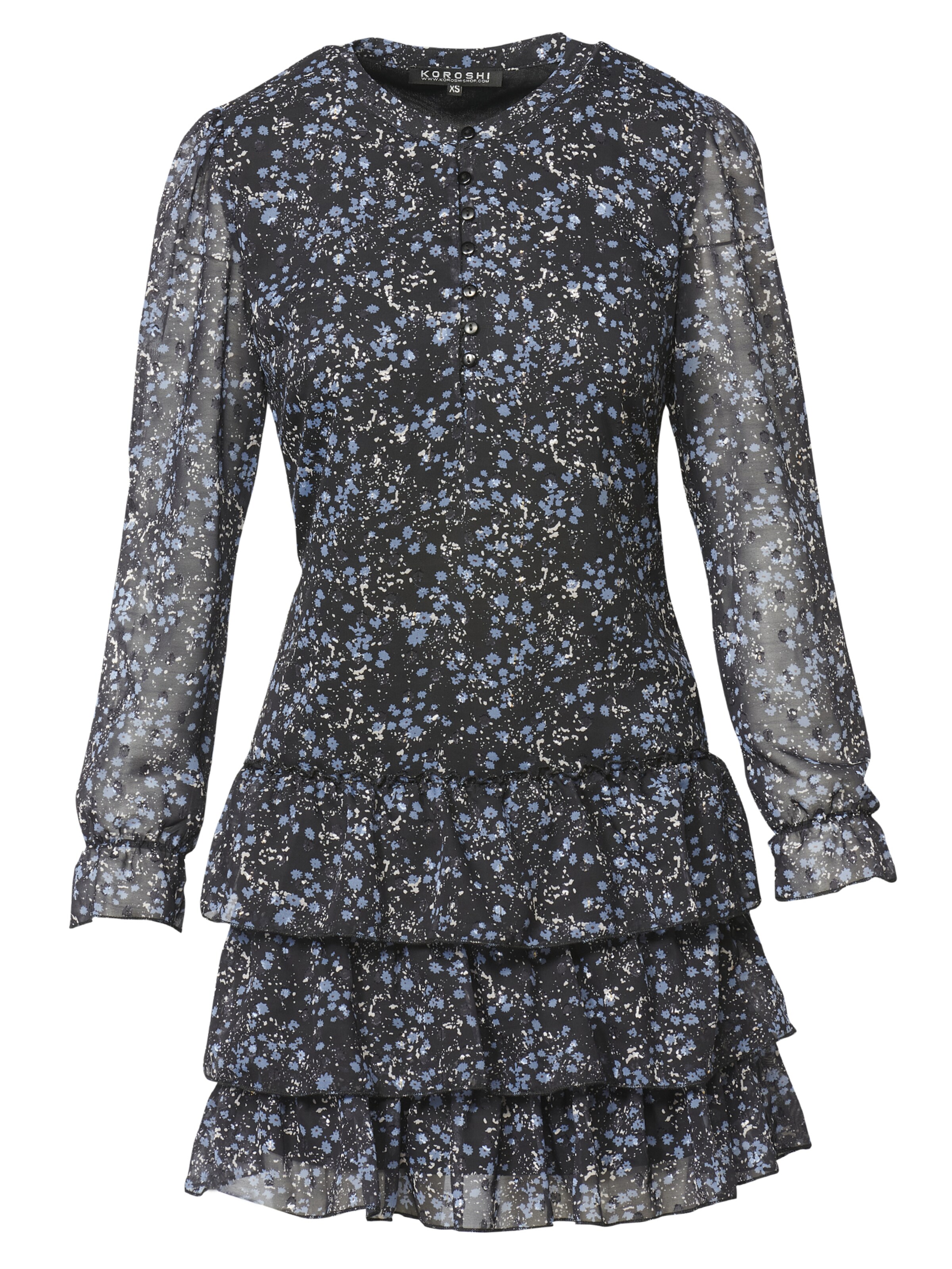 KOROSHI Kleit, värv must: eest vaates