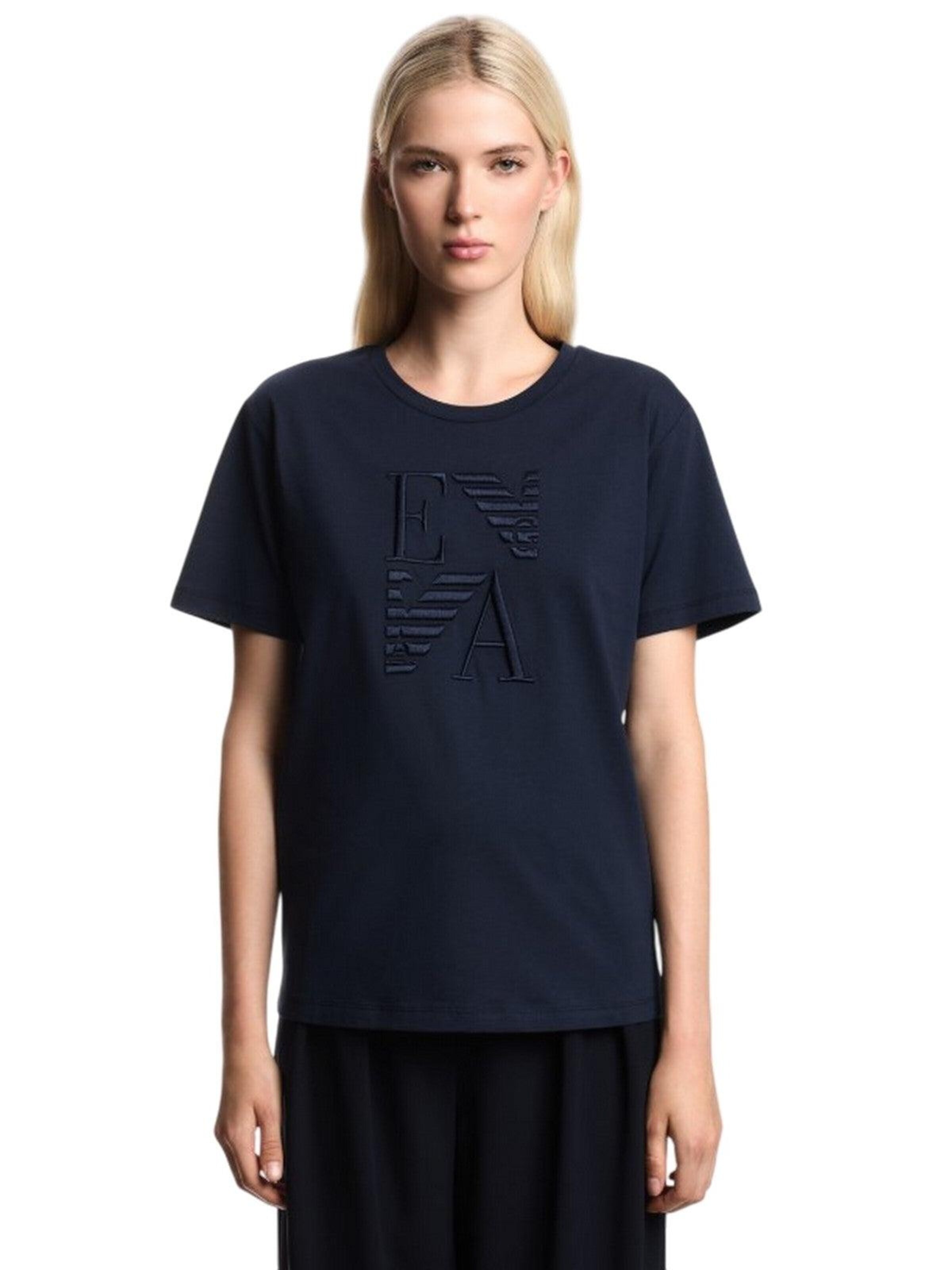Maglietta di Emporio Armani in blu: frontale