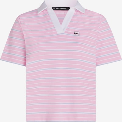 Karl Lagerfeld Paita 'Ikon Stripe' koossa L värissä vaaleansininen / vanha roosa, Tuotenäkymä