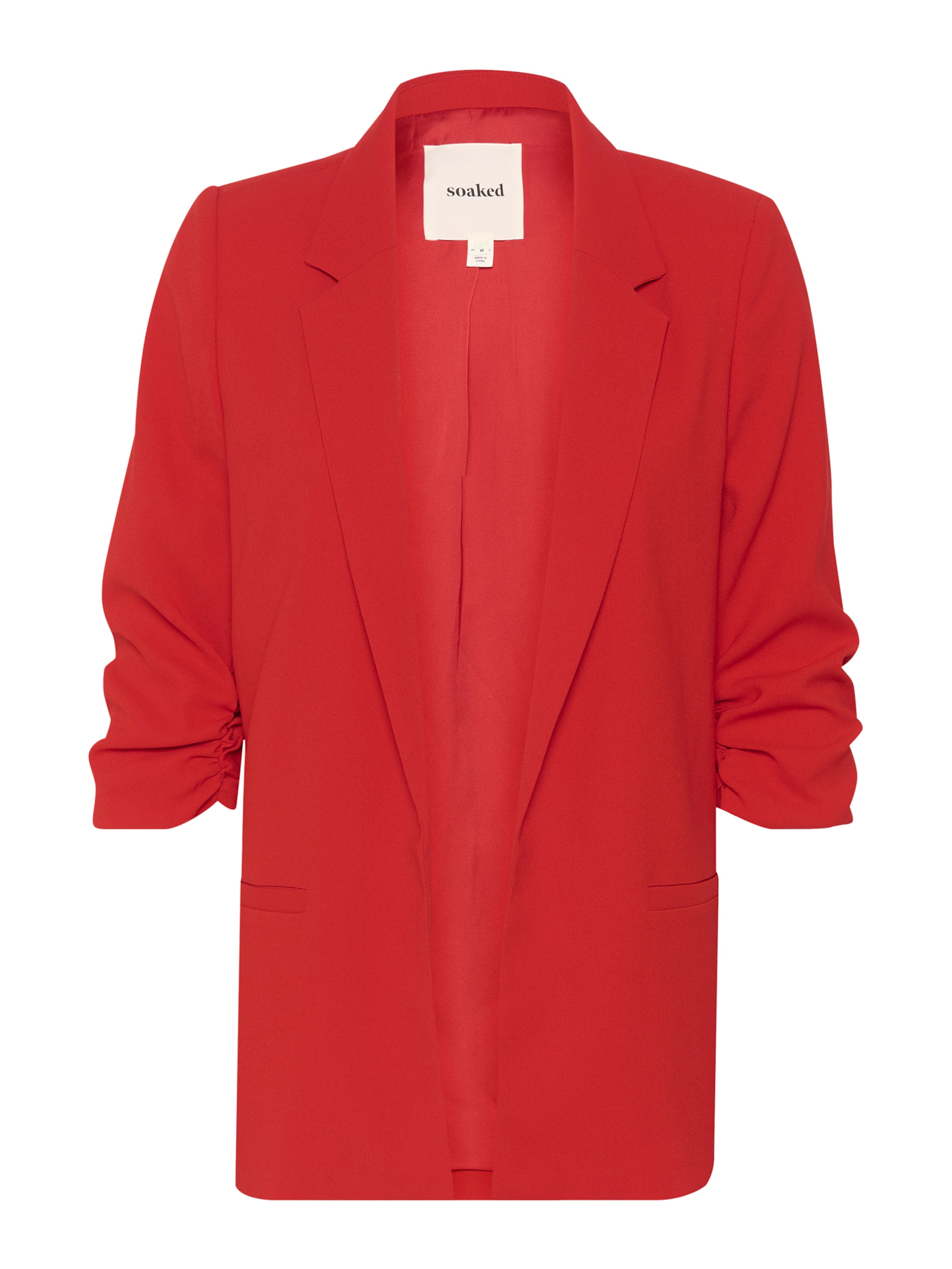SOAKED IN LUXURY Blazer 'Shirley' in Red: front
