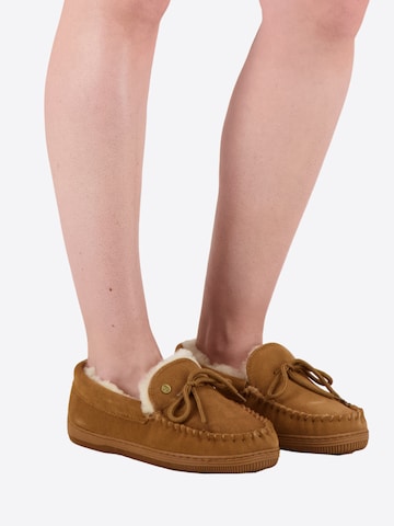 Warmbat - Pantufa 'Koala' em castanho: frente