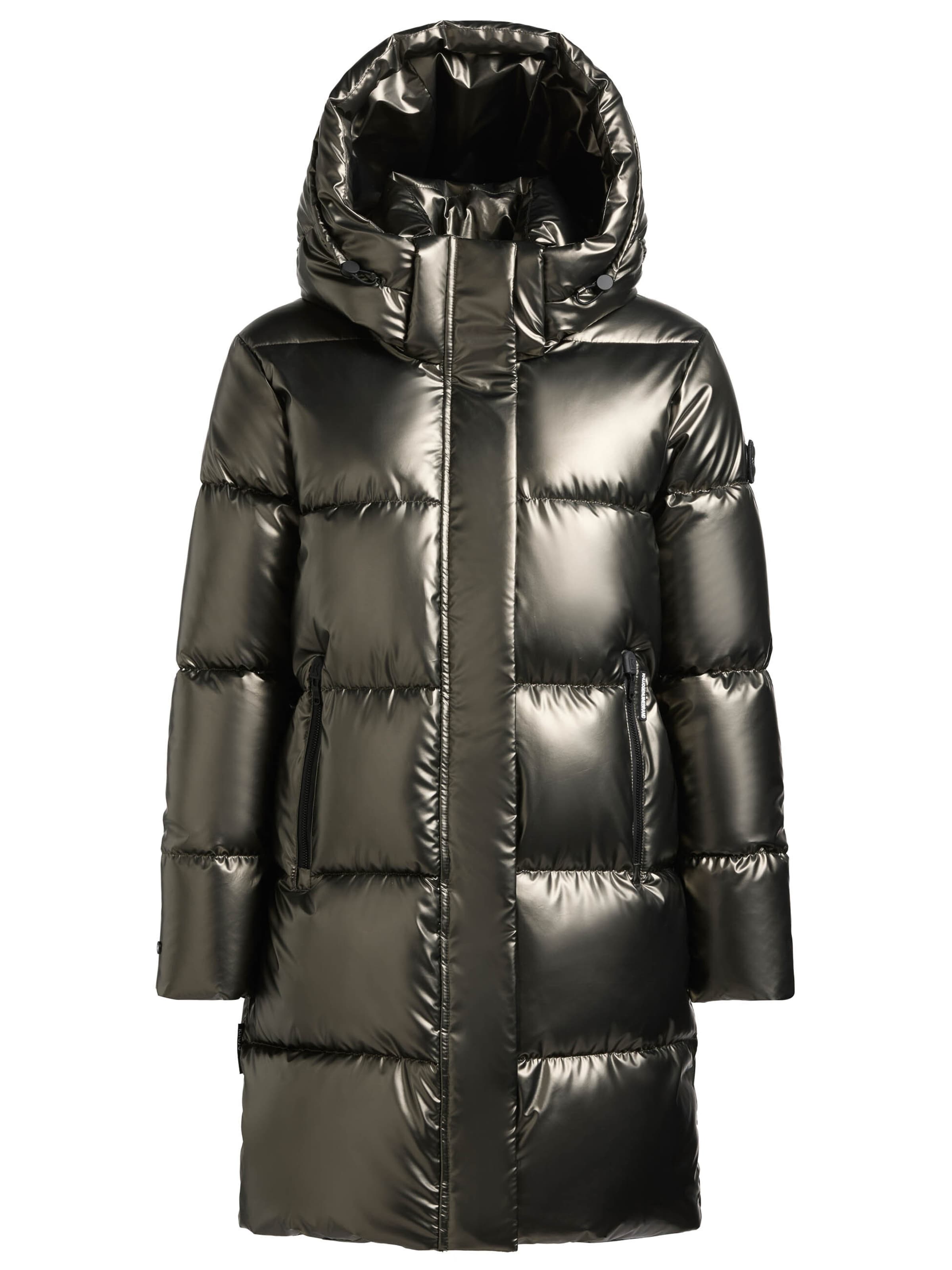 Manteau d’hiver 'HAYA2' khujo en marron : devant