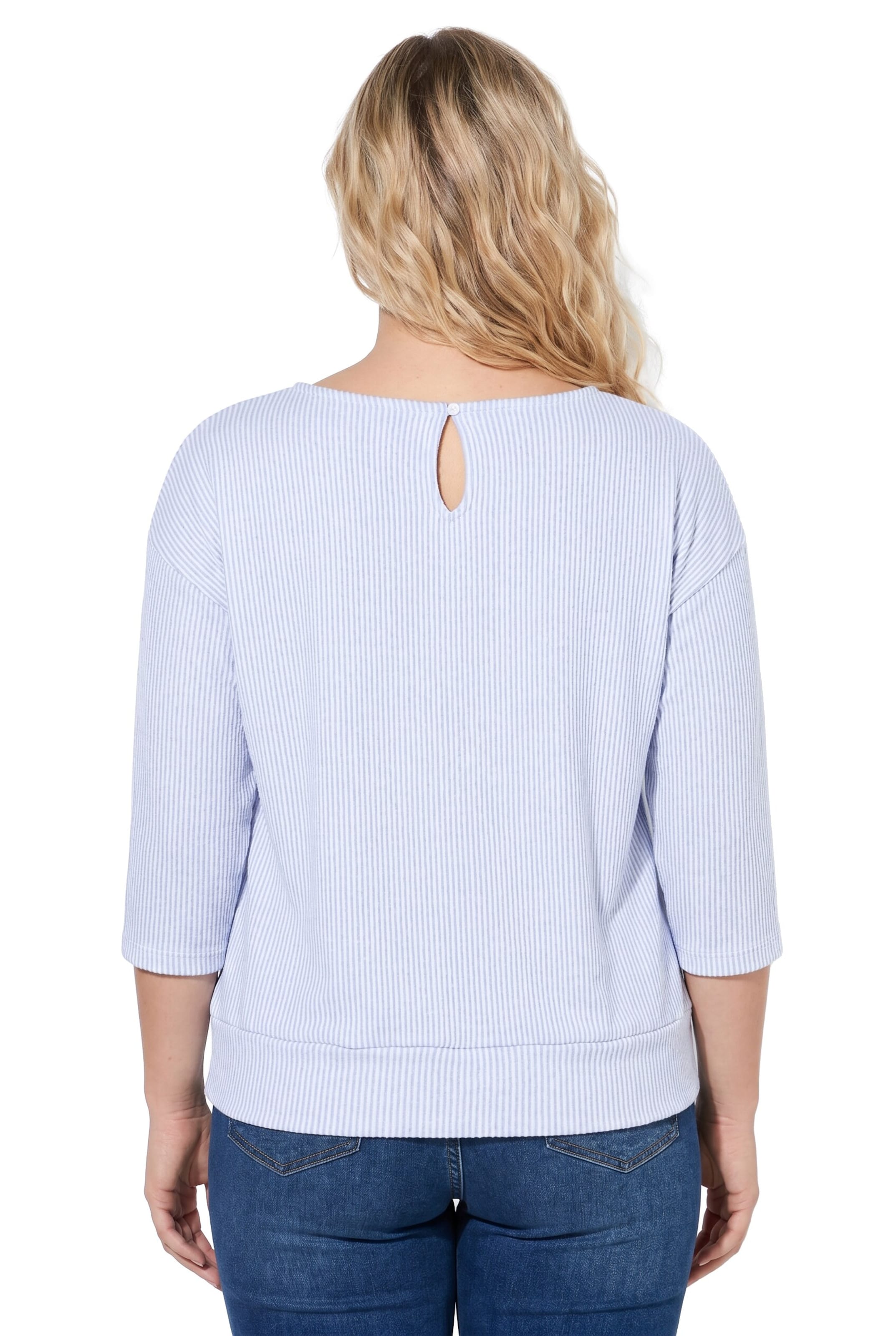 Ulla Popken Sweatshirt in Blue