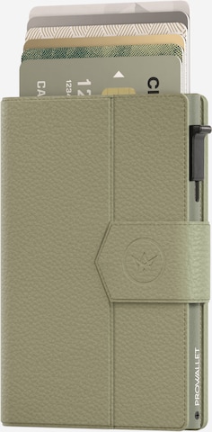Porte-monnaies 'Pasjeshouder Plus Pebble' Prowallet en vert : devant