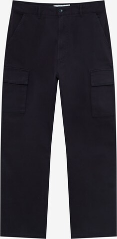 Pull&Bear Loosefit Cargobroek in Blauw: voorkant