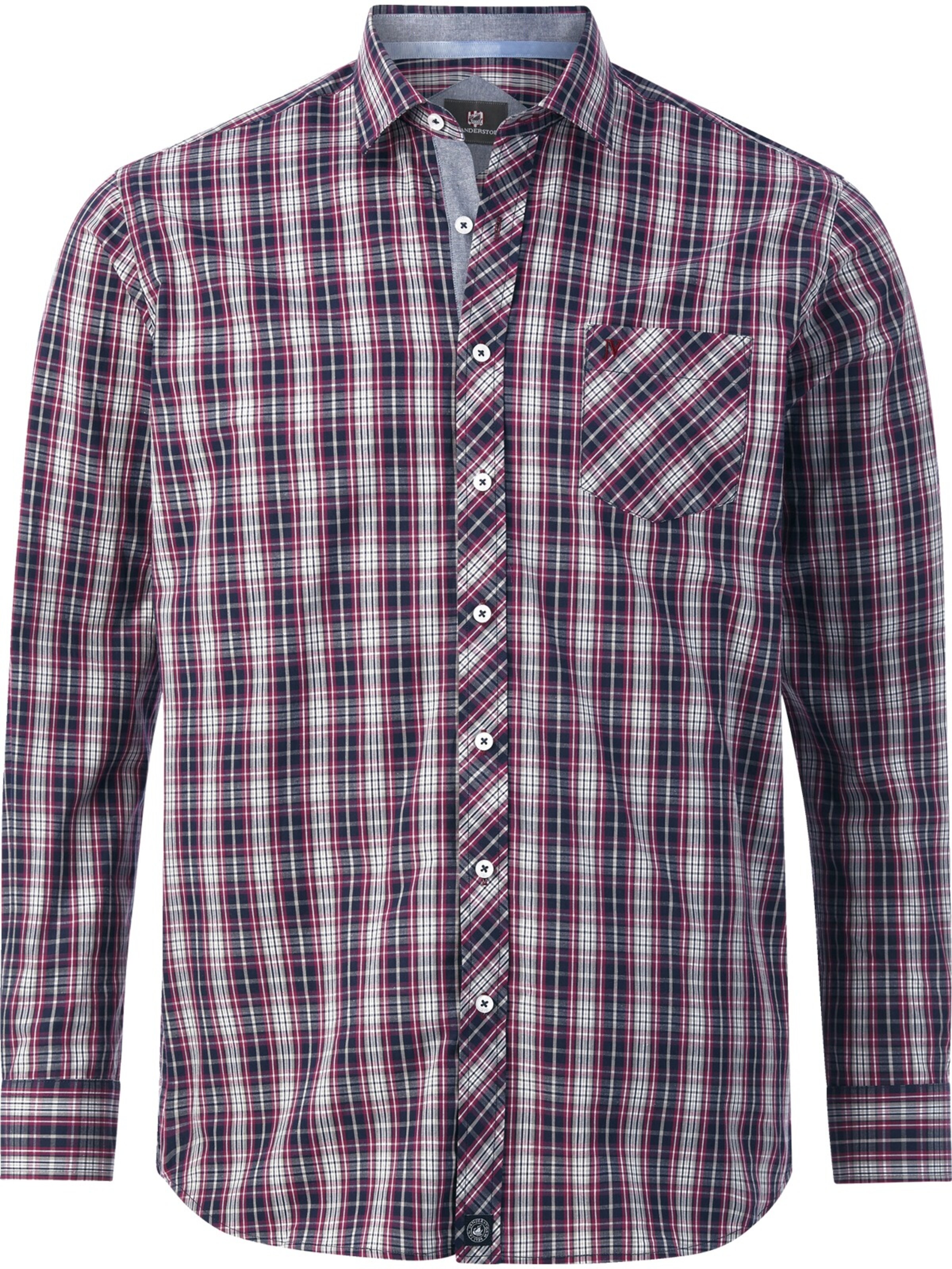 Jan Vanderstorm Comfort fit Button Up Shirt ' Julian ' in Red