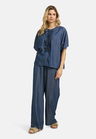Milano Italy Blouse in Blue