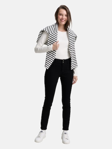 Skinny Jean 'Alexa' TOM TAILOR en noir : devant