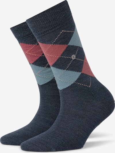 BURLINGTON Chaussettes en bleu foncé / menthe / rose clair, Vue avec produit