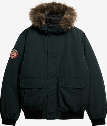 Veste mi-saison Superdry en vert : devant