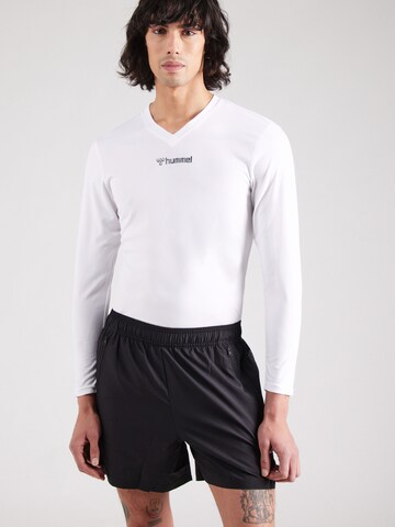 Maglia funzionale 'Essential' di Hummel in bianco: frontale