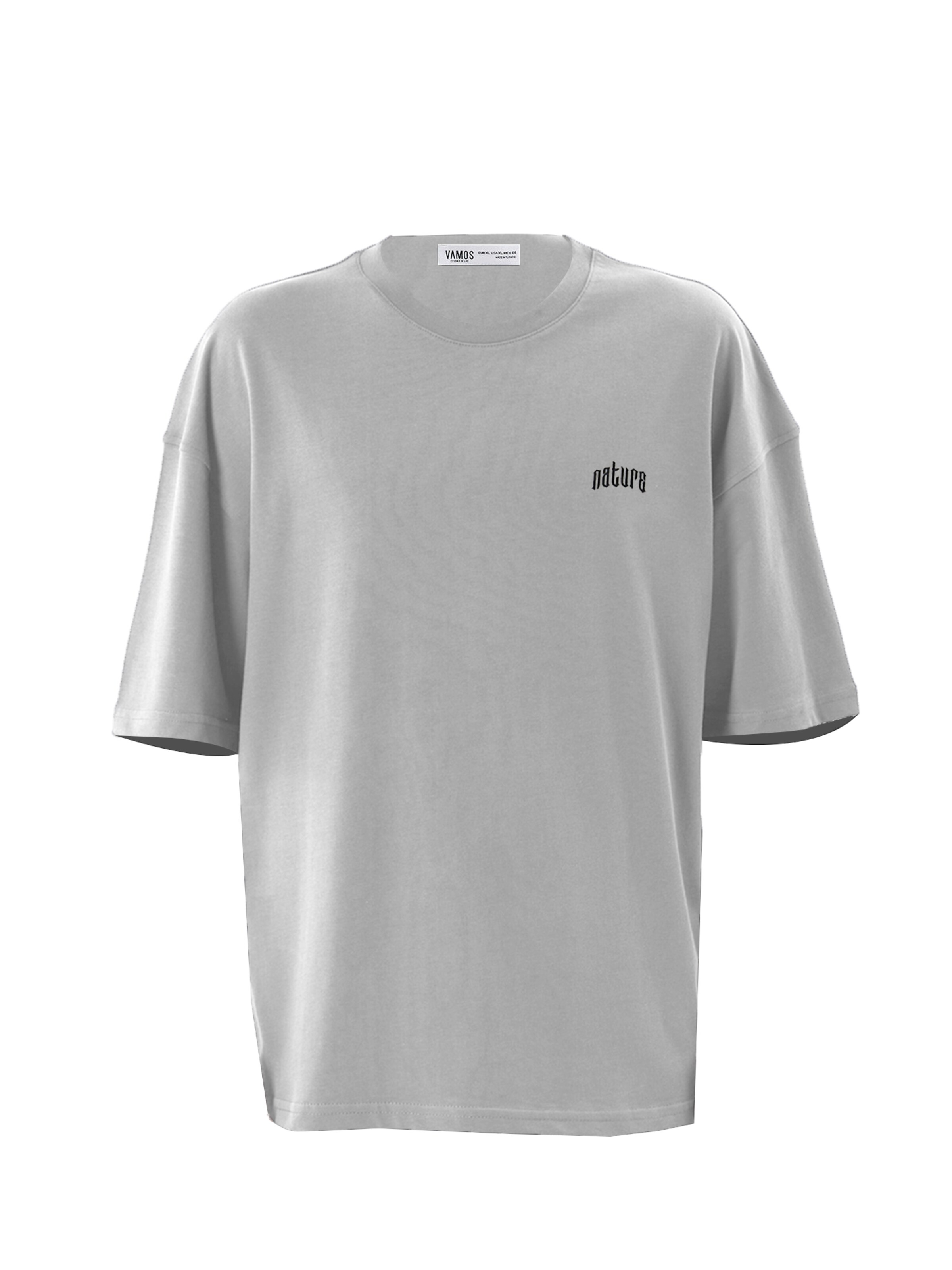 VAMOS CLO Tričko – šedá: přední strana