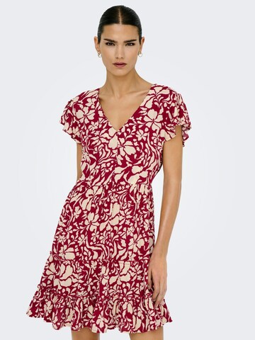 ONLY Dress 'Claudette' in Red