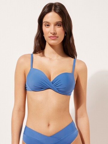 CALZEDONIA Push-up Bikinitop in Blau: Vorderseite