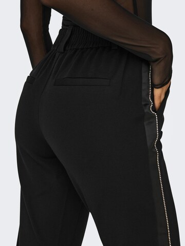 ONLY Slim fit Trousers 'POPTRASH LIFE' in Black