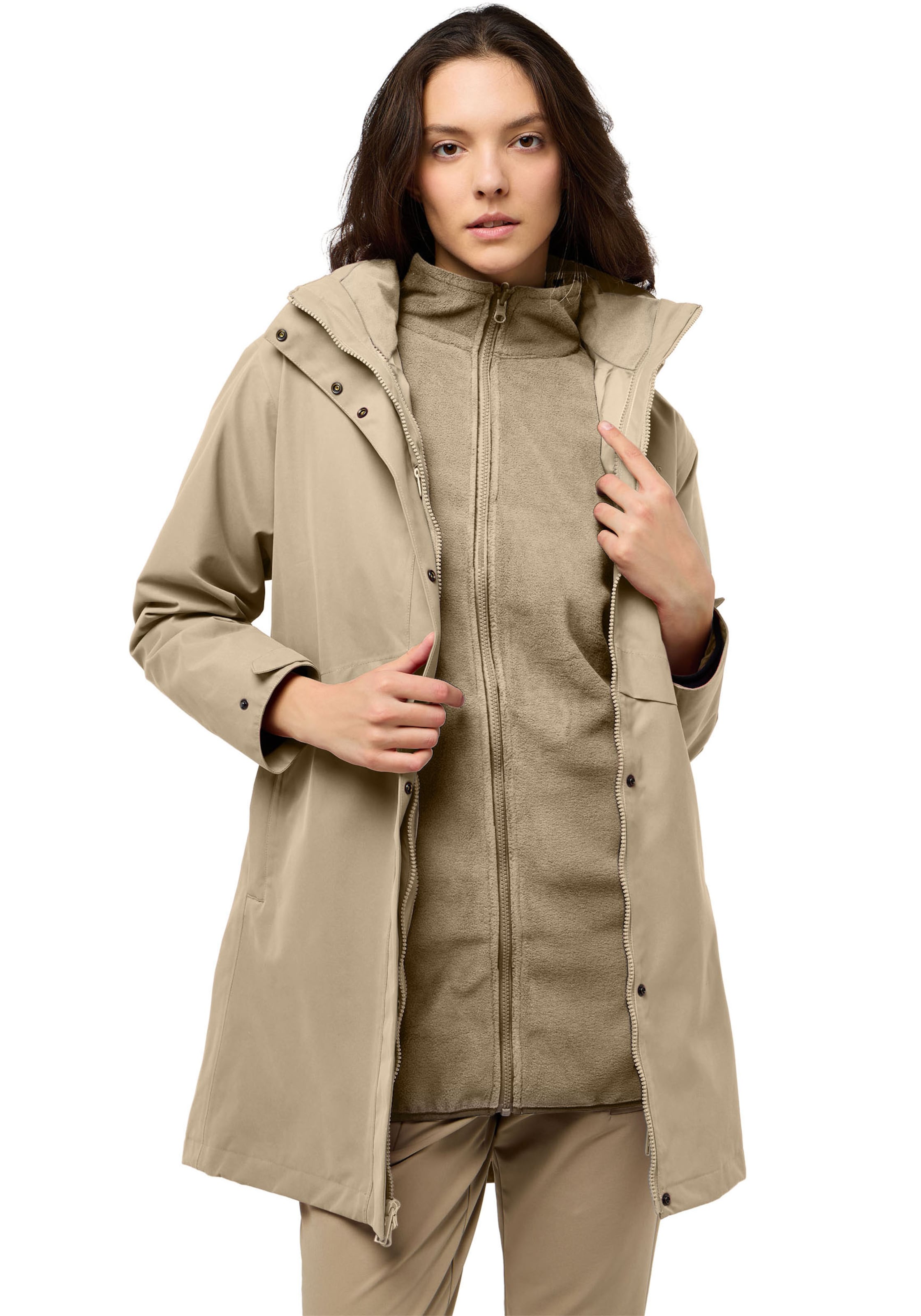 JACK WOLFSKIN Outdoorjas in Beige