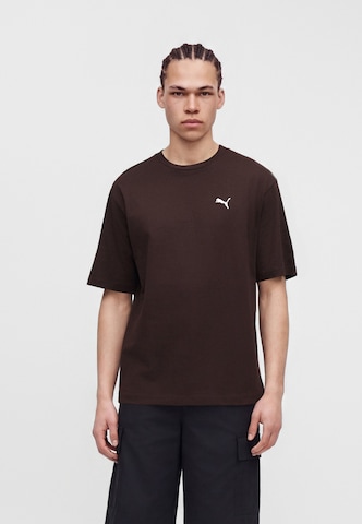 PUMA Póló 'Essentials' - barna: elől