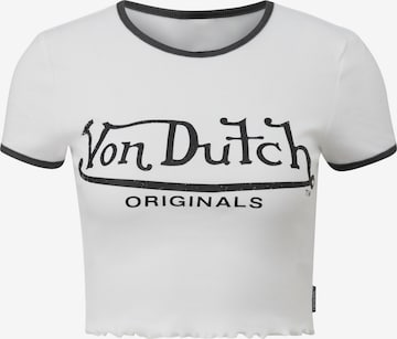 T-shirt QS en blanc : devant