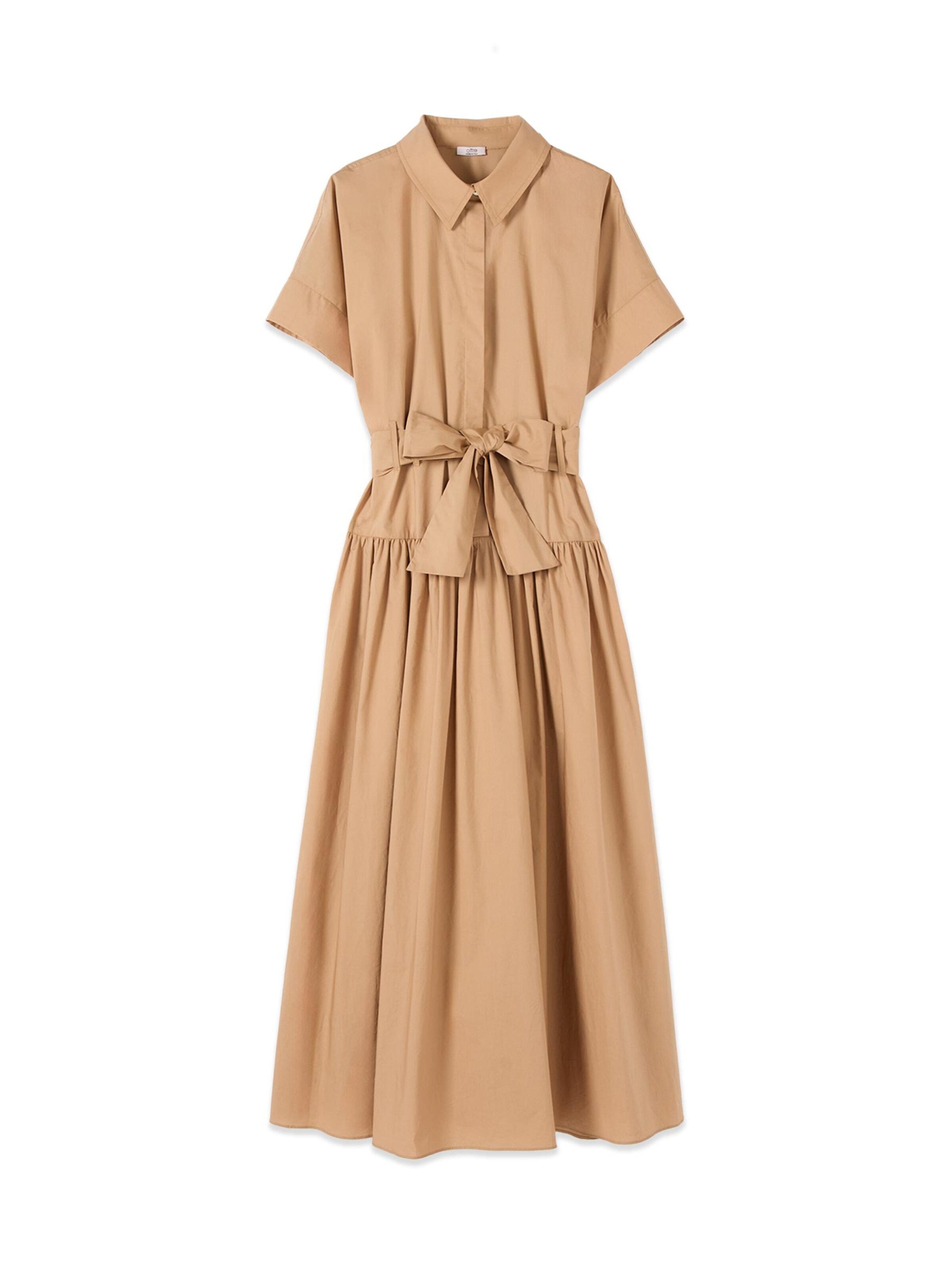 Robe oltre en beige : devant