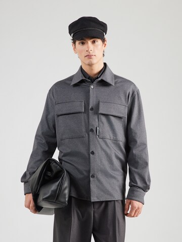 Karl Lagerfeld Regular fit Button Up Shirt in Grey: front