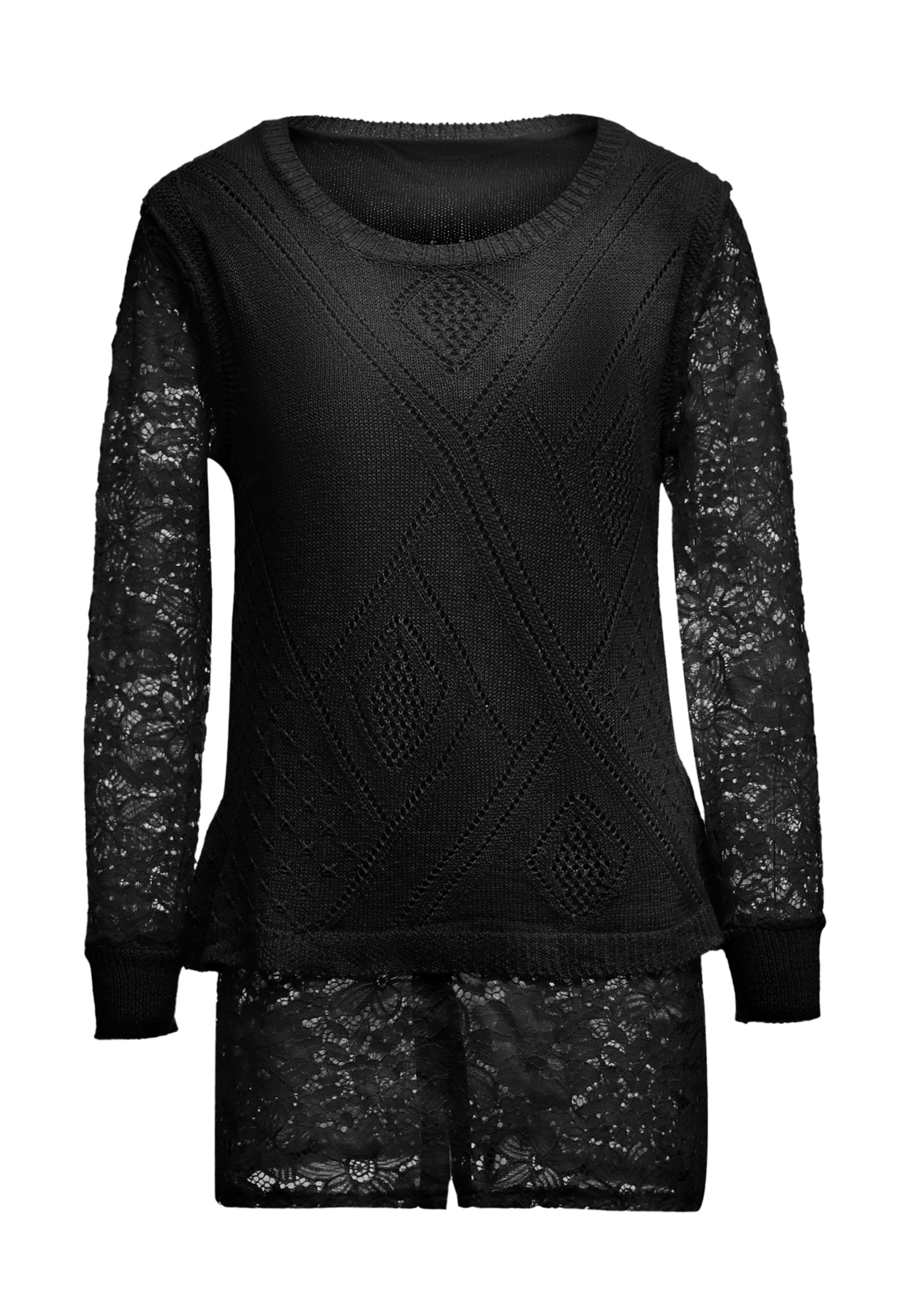 paino Pullover in Schwarz: Vorderseite