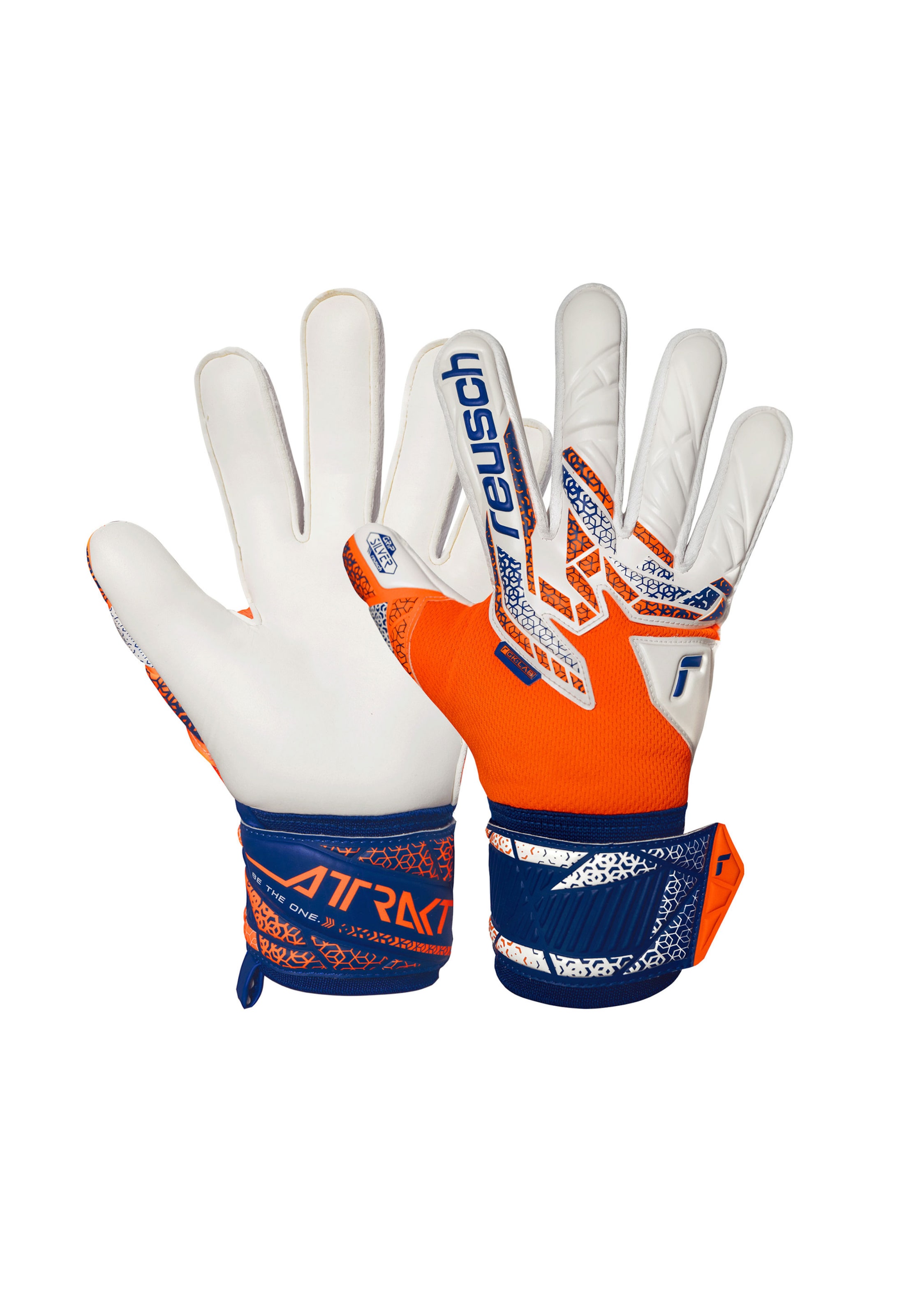 REUSCH Torwarthandschuhe 'Attrakt Silver' in orange, Produktansicht