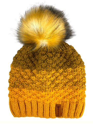 Kumixi Beanie 'Set: Mütze & Loop Schal' in Yellow