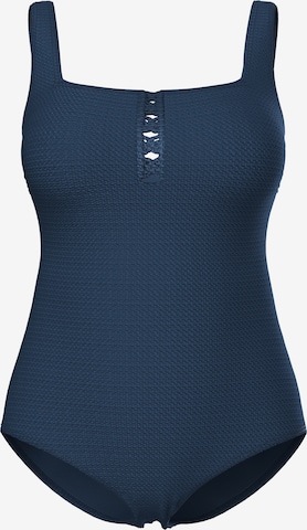 Ulla Popken Swimsuit in Blue: front