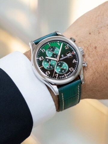 FESTINA Analog watch in Green: front