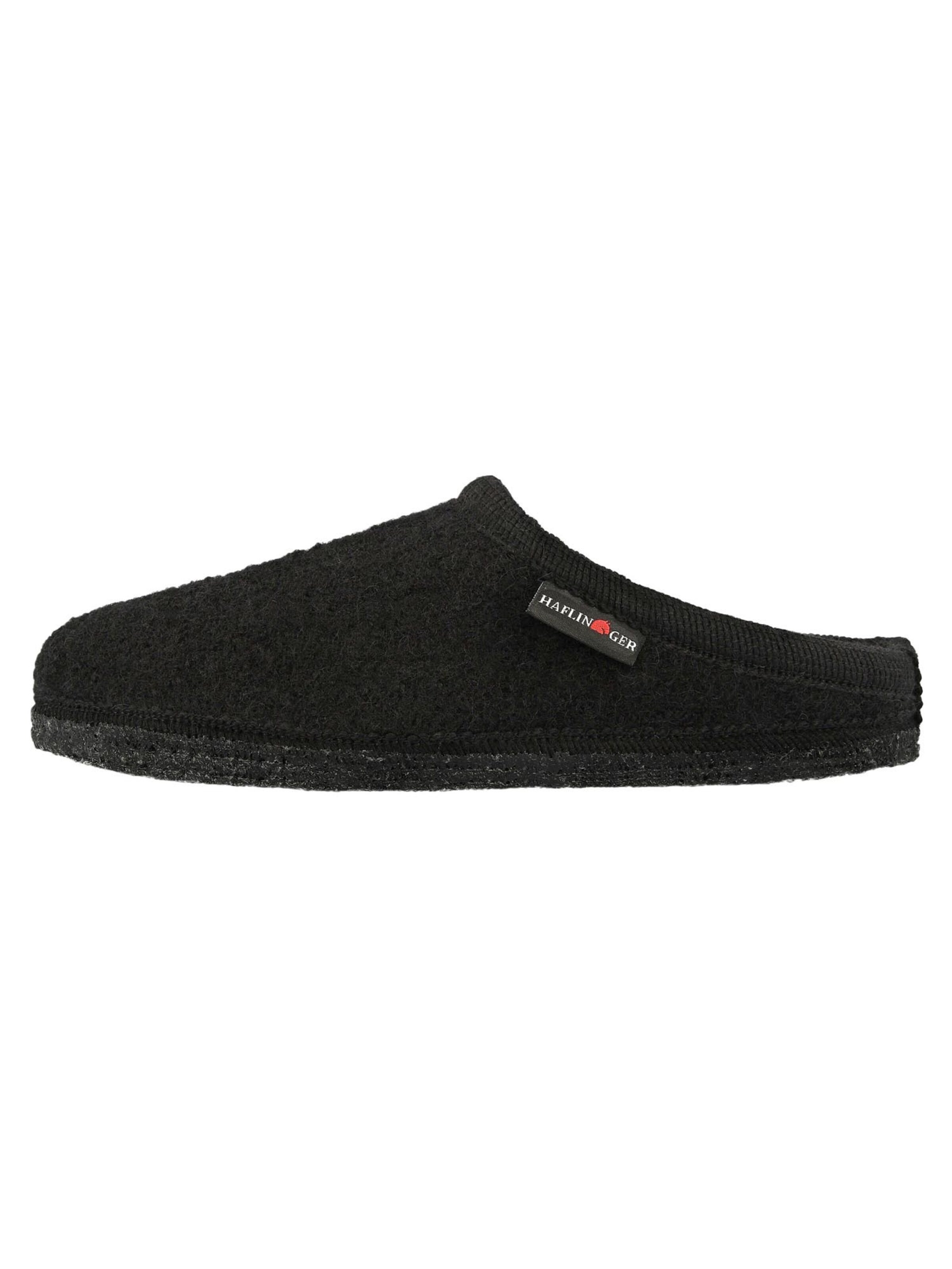 HAFLINGER Slipper 'Walktoffel Alaska' in Black: front