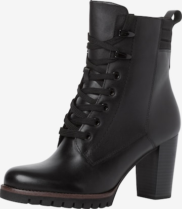 MARCO TOZZI Lace-up bootie in Black: front