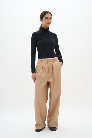 Wide Leg Pantalon à pince 'Malaia' InWear en beige