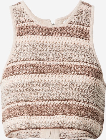 Cotton On Knitted top in Beige: front