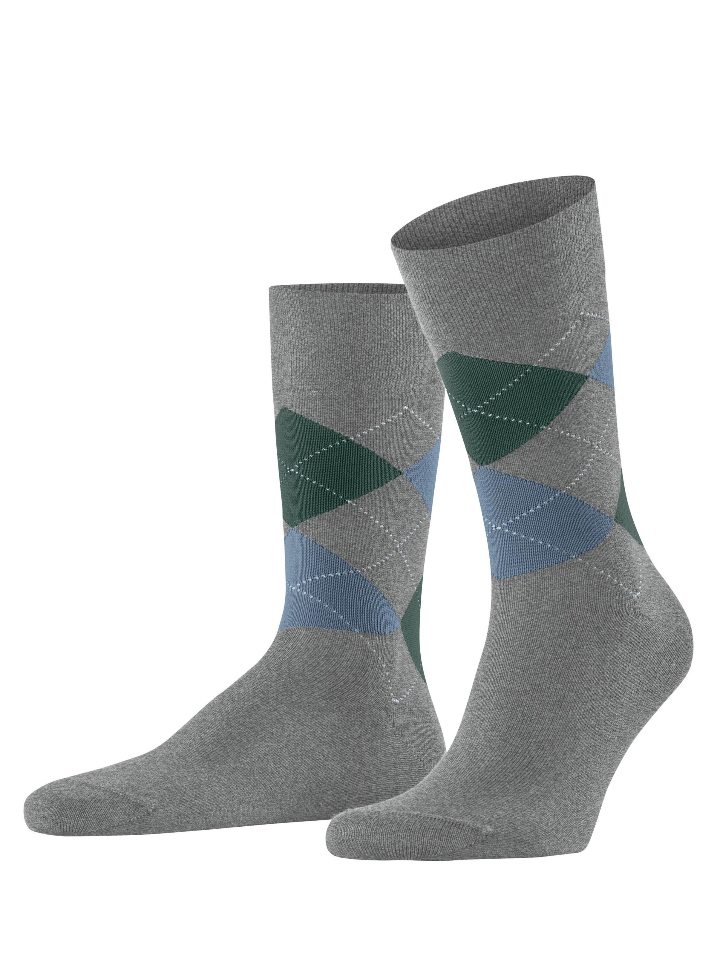 FALKE Socken 'Sensitive Argyle'‌ in Grau: Vorderseite