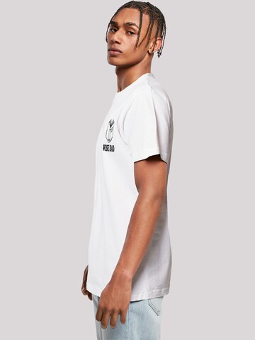 T-Shirt 'Wise Dad Lustiges Vatertagsmotiv Für Schlaue Väter' F4NT4STIC en blanc
