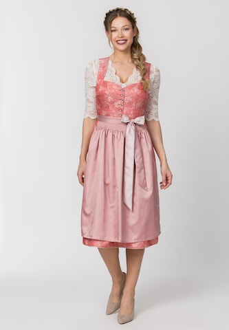 STOCKERPOINT Dirndl 'Sandrine' in Pink: Vorderseite